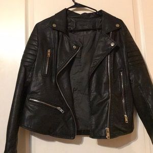 SUPER CUTR BLACK LEATHER JACKET